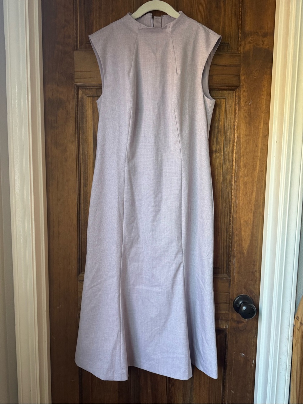 Ann Taylor Lavender Heather Sleeveless Midi  Dress